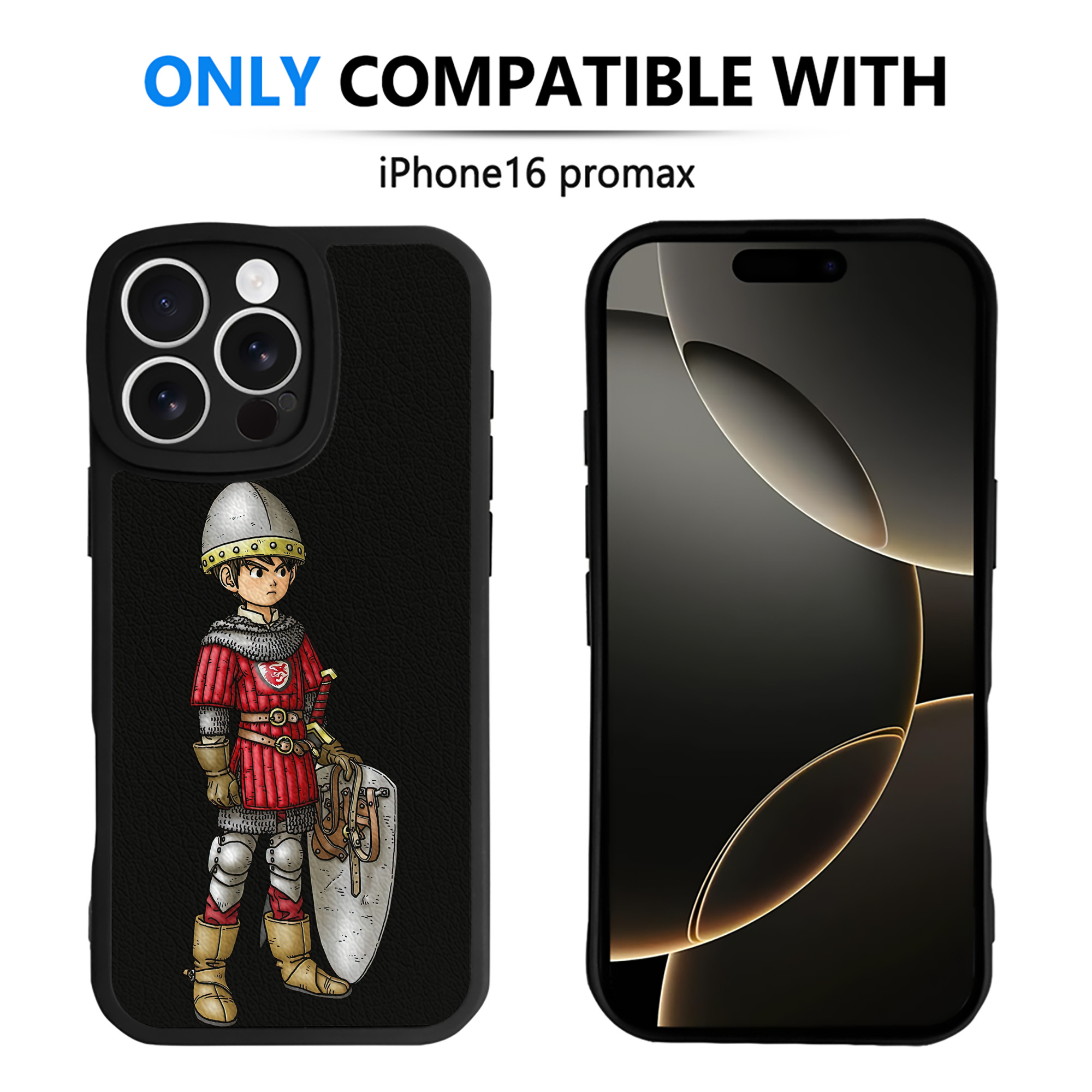 （画像用） ドラゴンクエスト Doragon Kuesuto Dragon Quest 【iPhone 16シリーズ対応】シリコンスマホケース（レザー調） 材質：シリコン